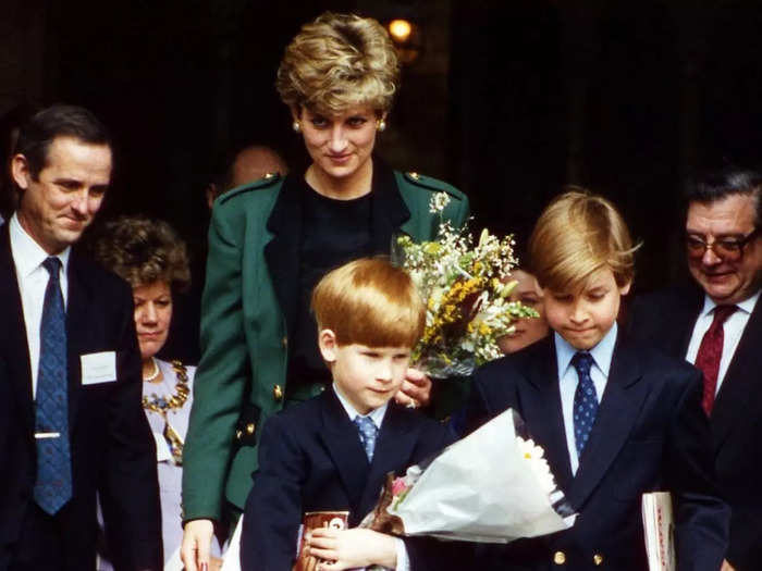 Diana took Harry and William to the Natural History Museum