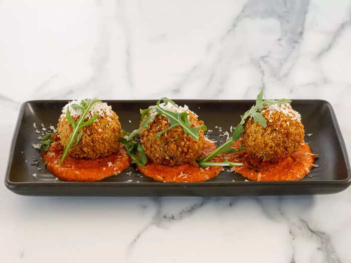 Arancini are a deep-fried Italian comfort food.