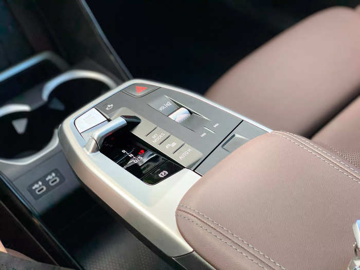 Instead of a traditional shifter, BMW went with a toggle-style shifter located on the center console.