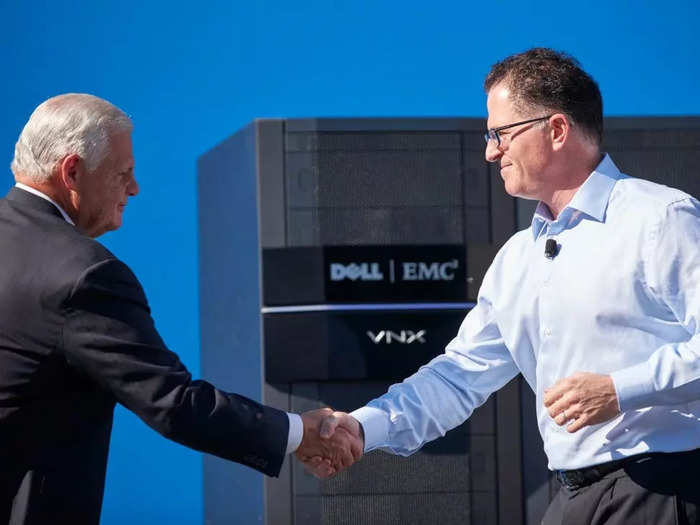 Two years after winning that battle, Dell announced plans to buy EMC for $67 billion.