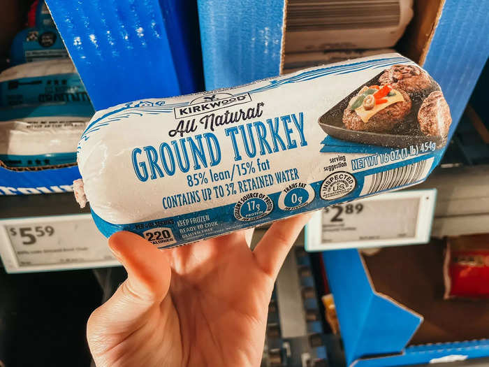 Kirkwood ground turkey is super affordable. 