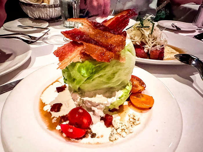 We opted for the wedge salad for our first appetizer.