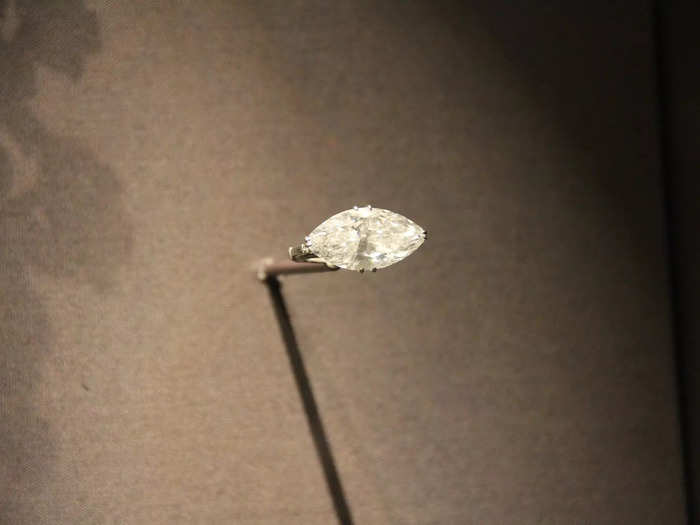 The display also featured a diamond from an engagement ring given to her by Herbert May, her fourth husband, in 1958.