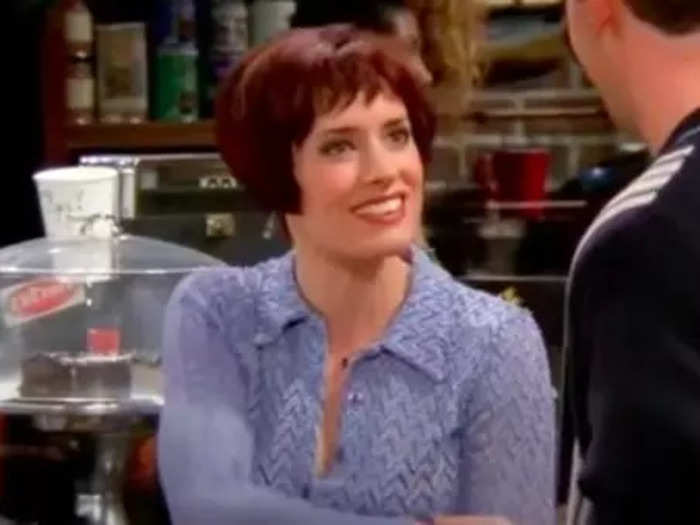 Chandler hits on Kathy during her first scene.