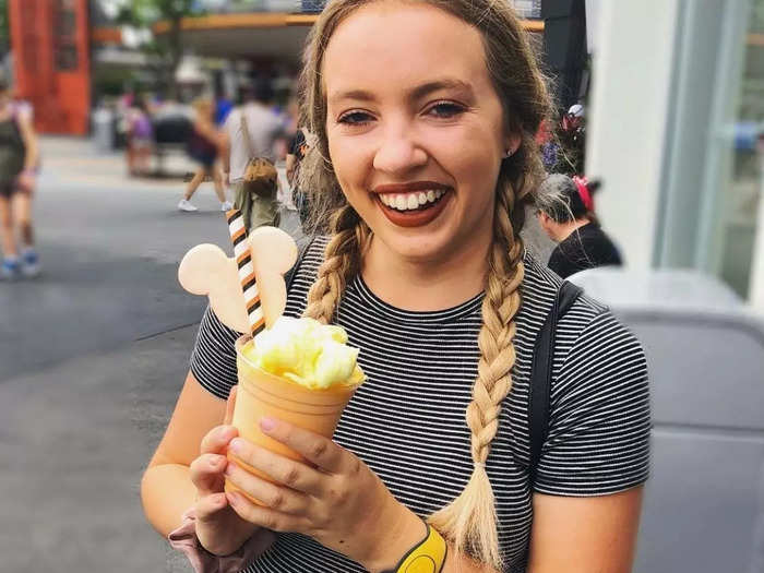 The candy-corn milkshake in Tomorrowland is a must.