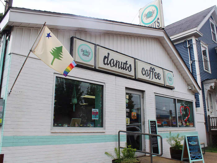 I arrived at The Holy Donut in Portland at around 10 a.m. on a rainy Sunday.