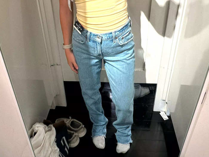 I loved the style of the Abercrombie jeans, but the fit was a bit baggy on me. 