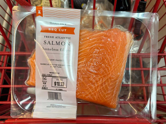 The BBQ-cut fresh Atlantic salmon is another staple in our kitchen.