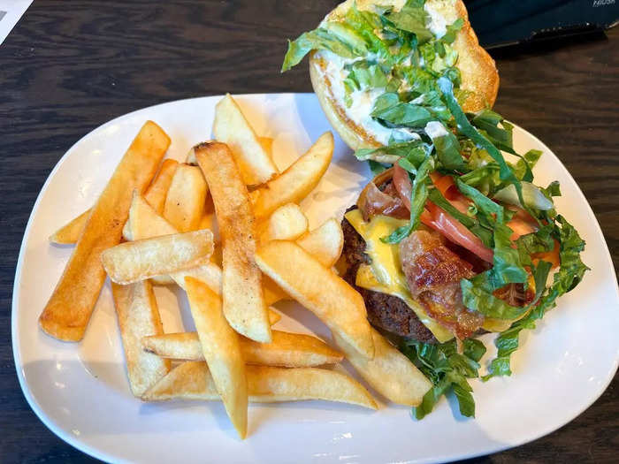 The burger at Red Robin was more substantial but not as tasty.