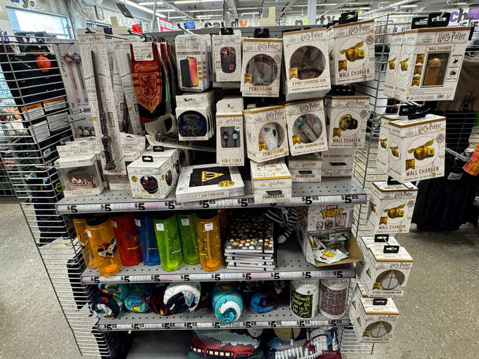 "Harry Potter" accessories were mixed in with Halloween items.