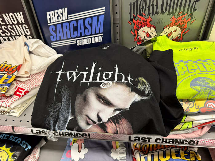 I debated buying this "Twilight" shirt.