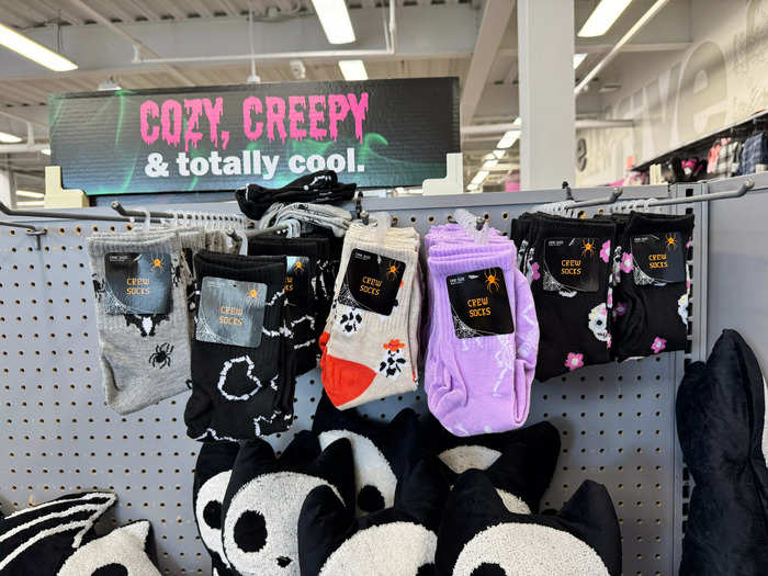 I enjoyed the "cozy, creepy & totally cool" sock options.