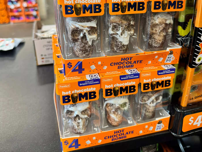 There were also $4 skull-shaped hot-chocolate bombs available.