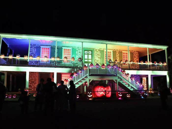 At last, the path arrived at Van Cortlandt Manor, which came to life with a sound and light show.