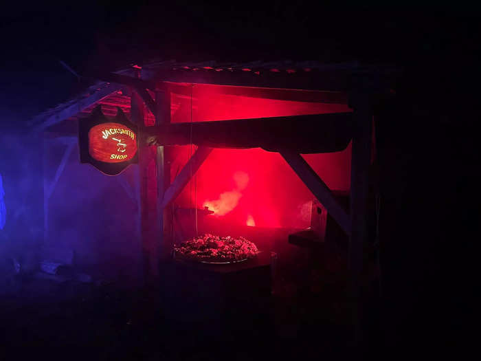 Special effects such as a fog machine were also used to create a spooky glow.