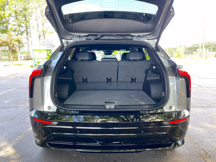 Open up the hands-free power liftgate, and there