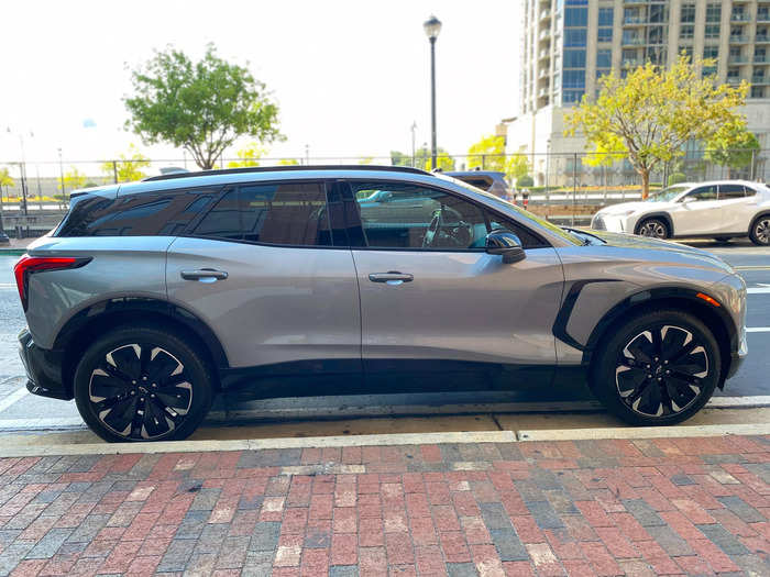 Despite its muscle car looks, the Blazer EV is much bigger than Ford