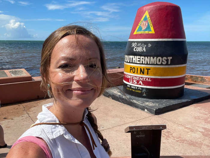 The line for photos at the Southernmost Point of the US in Key West, Florida, is often extraordinarily long.