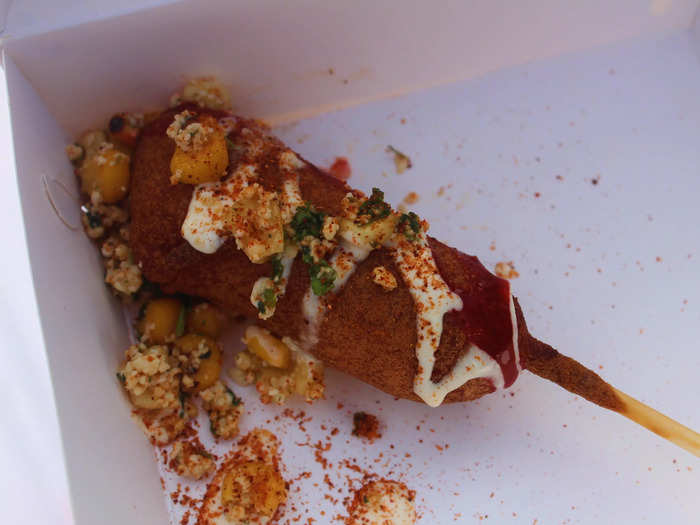 7. Elote dog from Hot Dog on a Stick