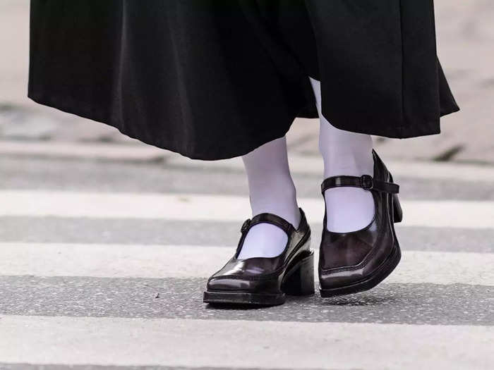 Shoes with exaggerated toe silhouettes are all the rage. 