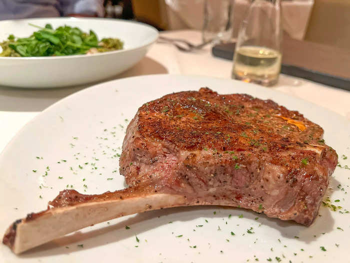 The 20-ounce Prime bone-in ribeye was absolutely delicious. 