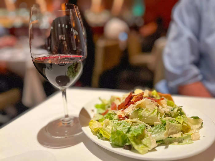 My husband ordered the Caesar salad, which was pretty tasty.