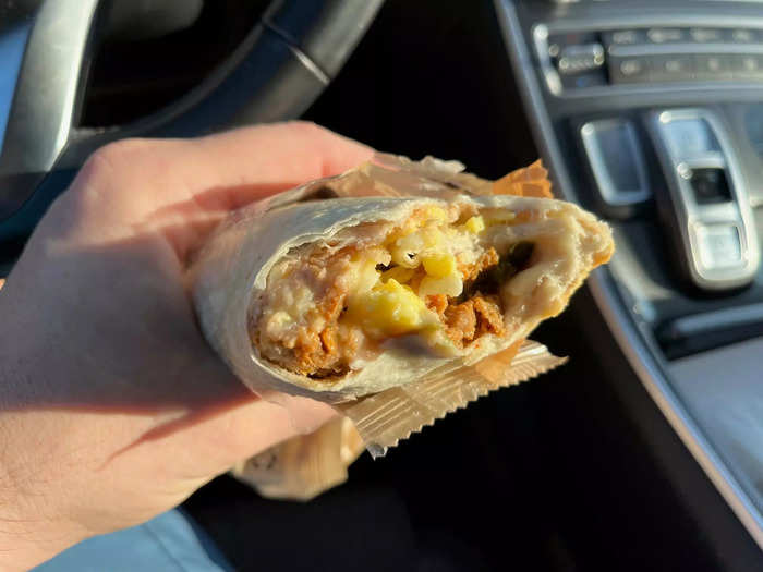 The breakfast wrap was fine.