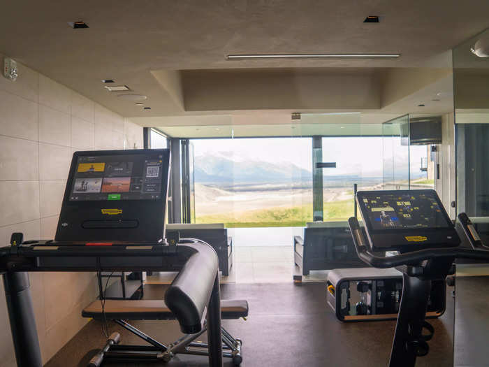 In the gym, guests could feel like they