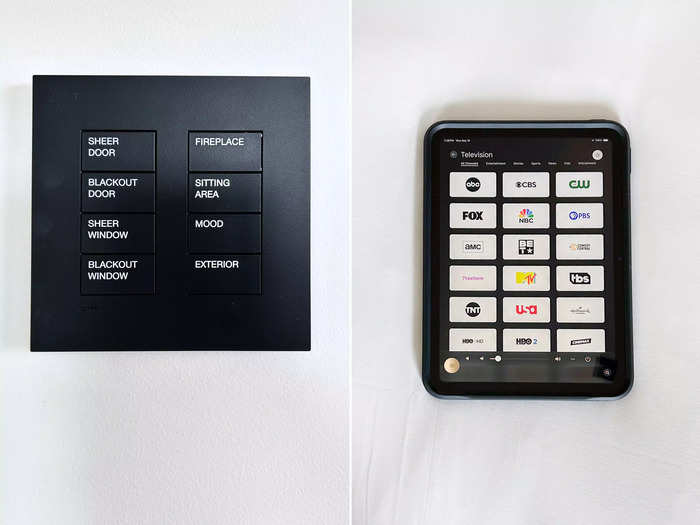 Smart controls made the room feel extra luxurious. 