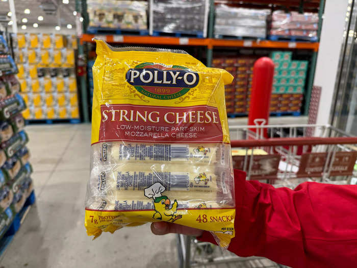 Polly-O string cheese is a sneaky source of kid-approved protein.