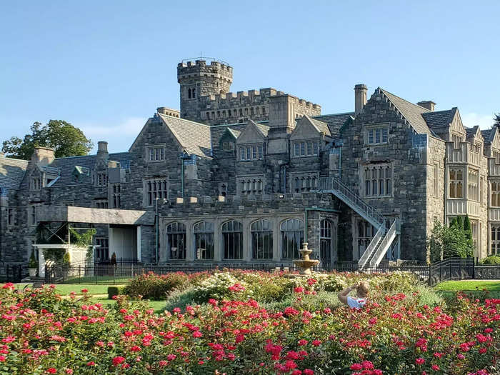 Falaise is different from the other mansions at Sands Point. Castle Gould took inspiration from an Irish castle, while Hempstead House is also gigantic home.