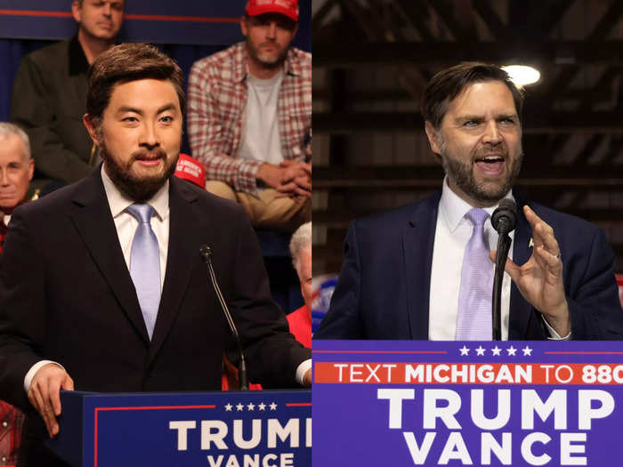 Bowen Yang played Ohio Sen. JD Vance. 