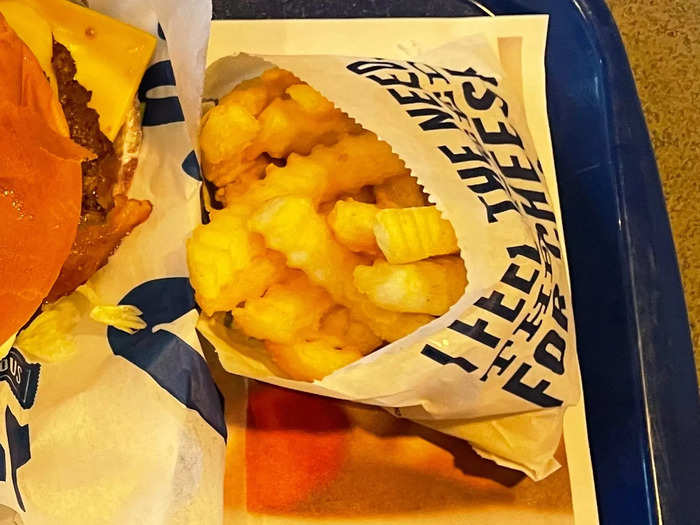 The fries, on the other hand, were forgettable.