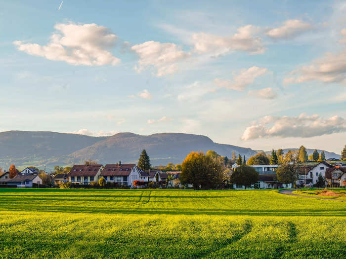 At the end of my trip, I spent two nights in a village among the rolling hills of Switzerland, where I saw a gorgeous sunset during an unplanned hike. This small village was the best part of my trip.