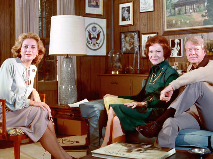 In 1976, Jimmy and Rosalynn Carter were interviewed by Barbara Walters at their Georgia home prior to his inauguration.