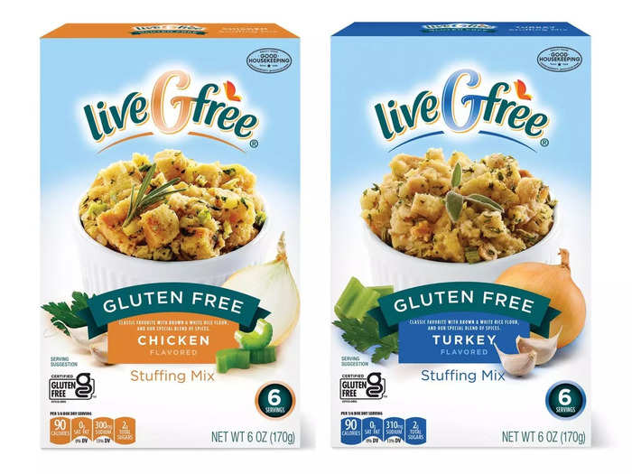 Get a head start on Thanksgiving prep with the liveGfree gluten-free stuffings.