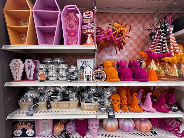 Michaels had some spooky sections with colorful flair. 