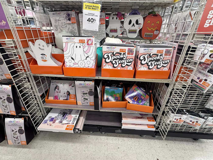 Michaels had a range of Halloween craft kits for little ones.