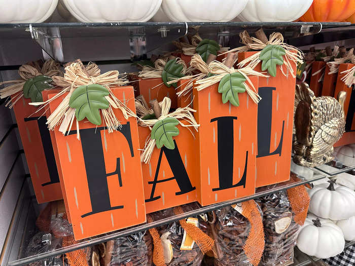 Hobby Lobby was selling a lot of cutesy autumnal signs and artwork.