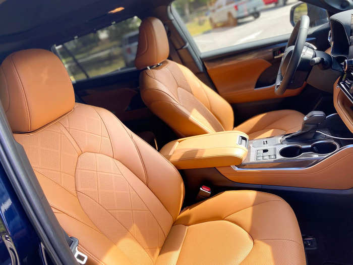 My test car was covered in soft, rich tan leather that felt fit for a Lexus.