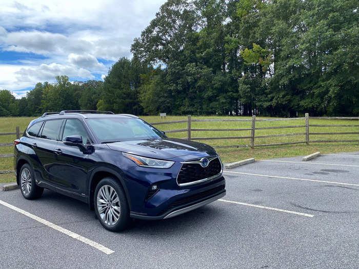 The Highlander is one of the smaller three-row midsize SUVs. 