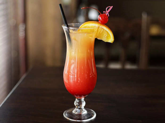 A tequila sunrise is visually appealing, but it lacks complexity.