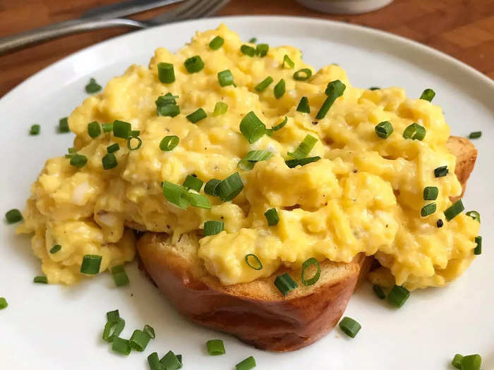 Truffled scrambled eggs feel luxurious. 