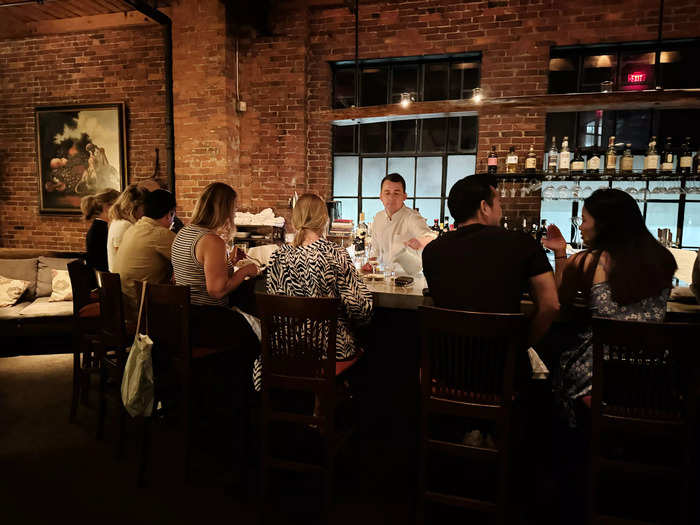 The bar was even busier than the main dining room, which surprised me.