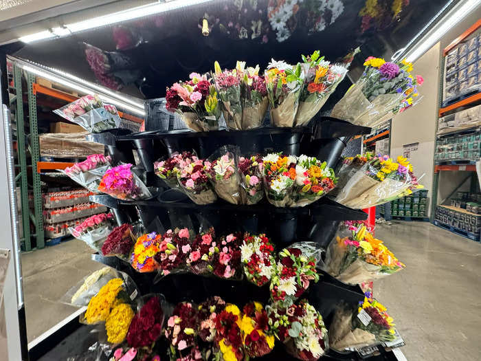 There was no plants section — just a small display of pre-made bouquets. It makes sense since most people in NYC don