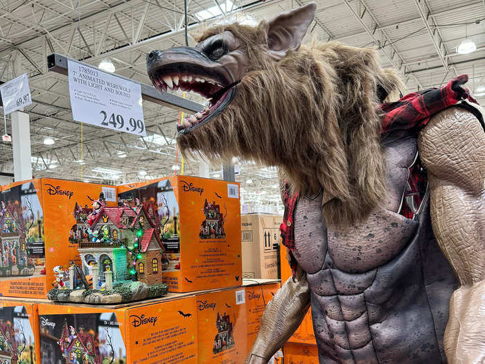 But the decor is where Costco really shines. I walked by a 7-foot-tall werewolf and almost jumped.