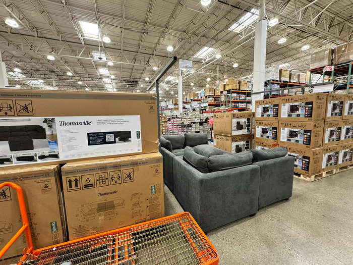 The furniture section was also in the center. However, according to Costco devotees, the store