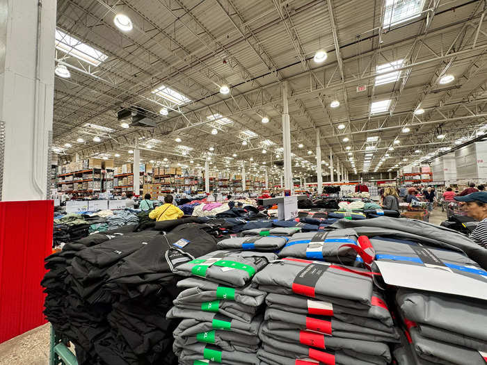 In the center of the store was the clothing section. It seemed endless, with sweaters, jackets, pants, activewear, and more.