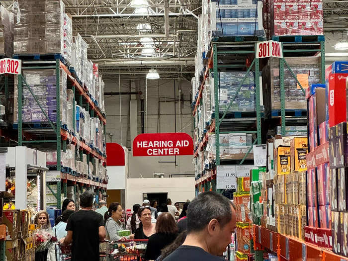 From across the floor, I could see a hearing-aid center, which I didn