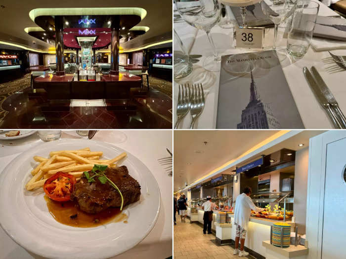 As with most cruise ships, the upcharges extend to dining as well. 